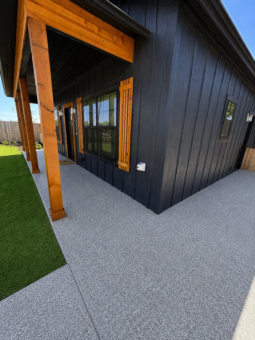 Jennings coated porch and walkway